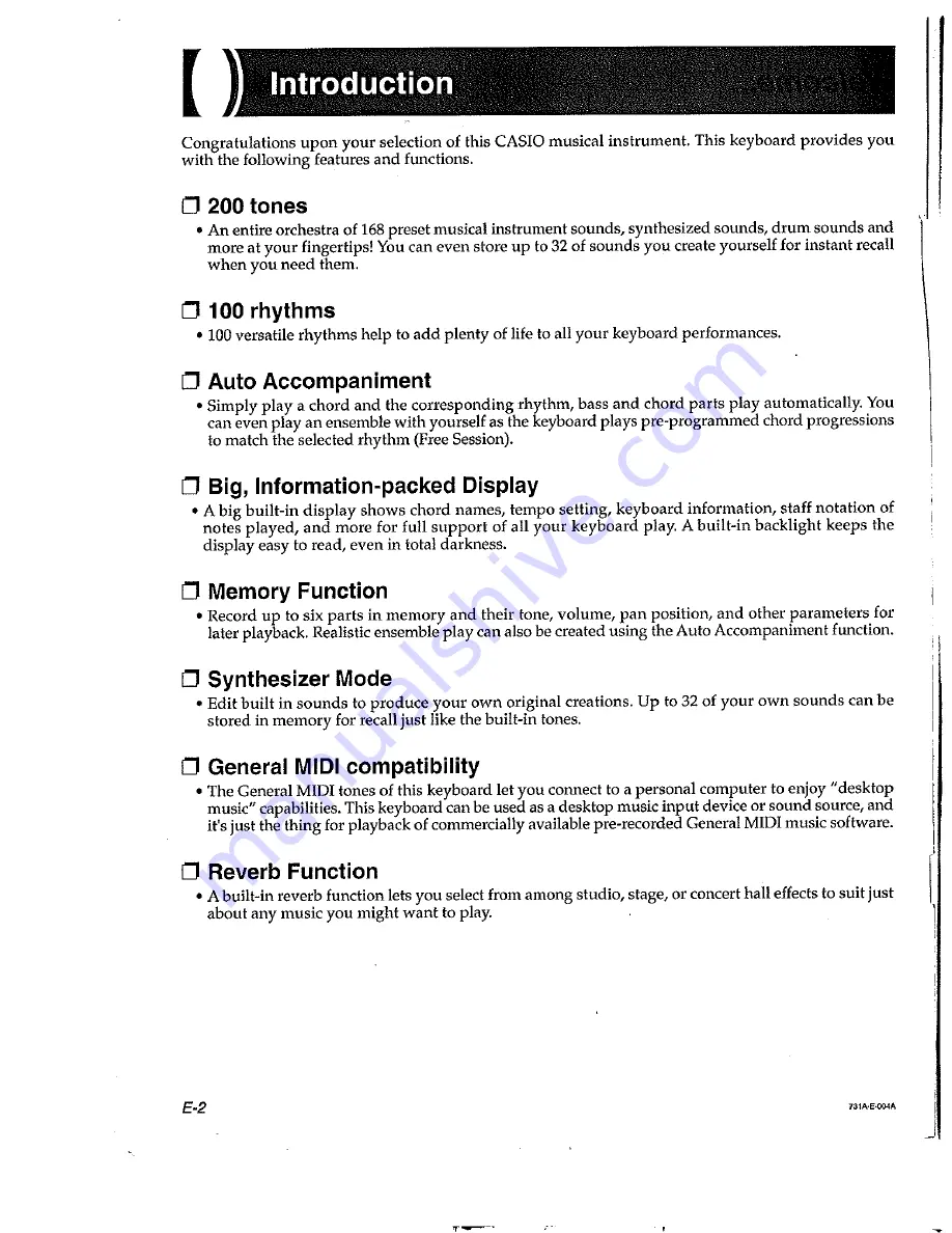 Casio WK-1300 User Manual Download Page 3