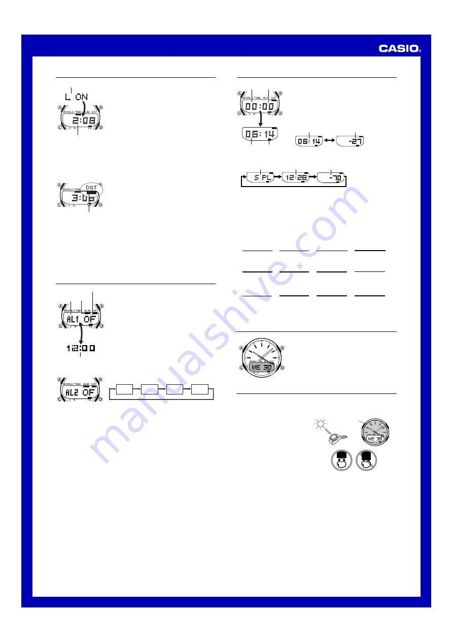 Casio WVA470J-1A Operation Manual Download Page 3