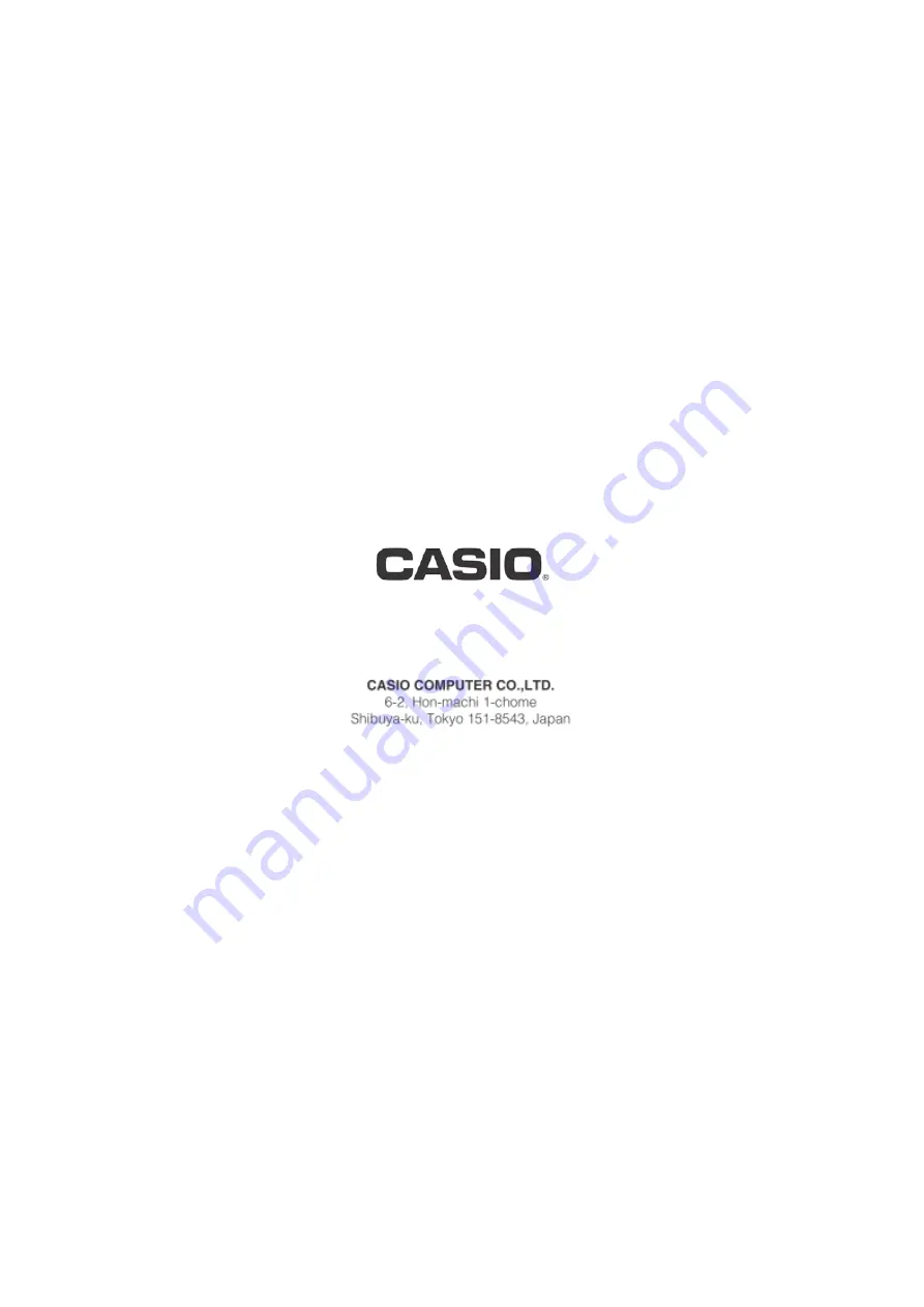 Casio XJ-F211WN Manual Download Page 6