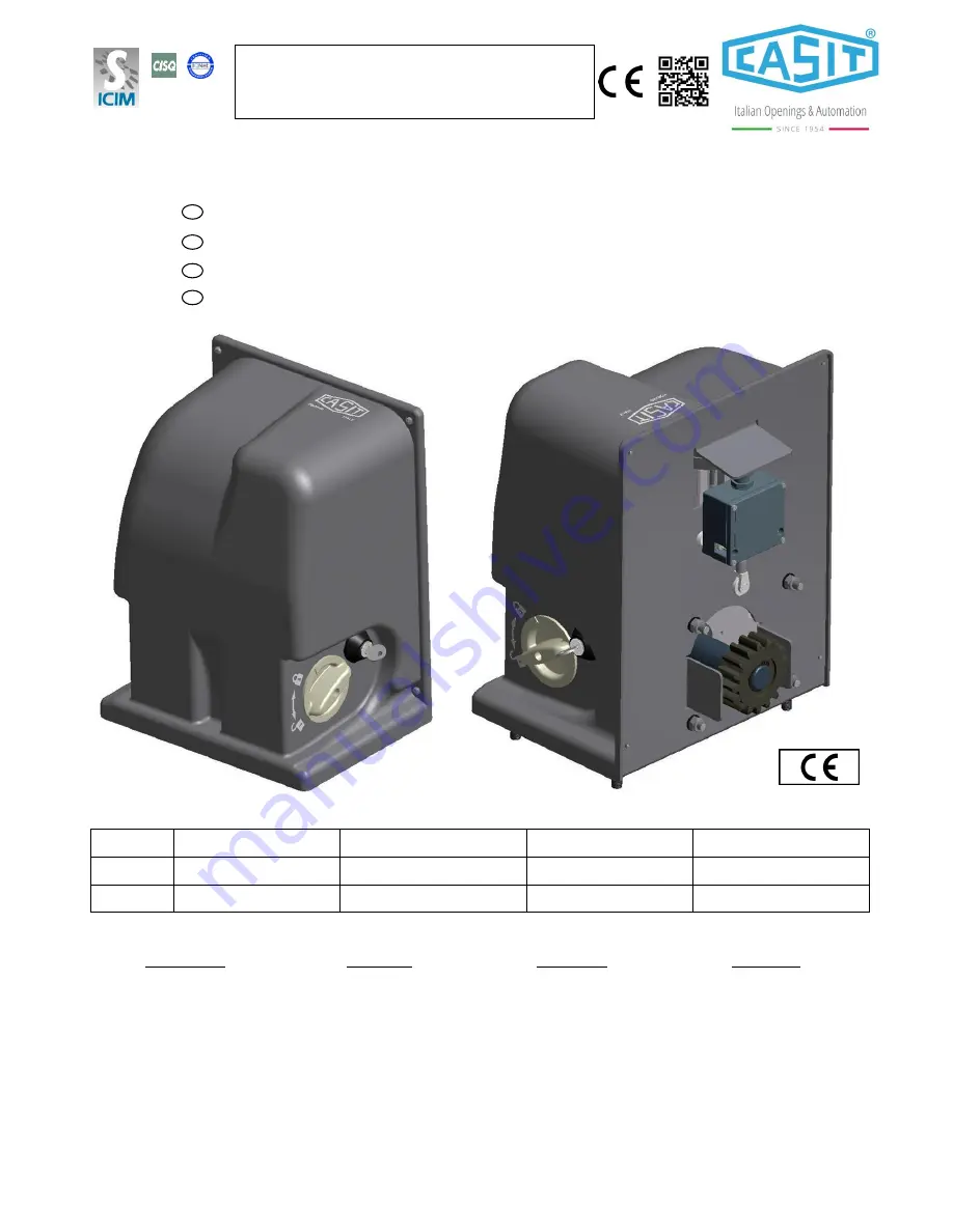 Casit SLIDY/I Manual Download Page 1