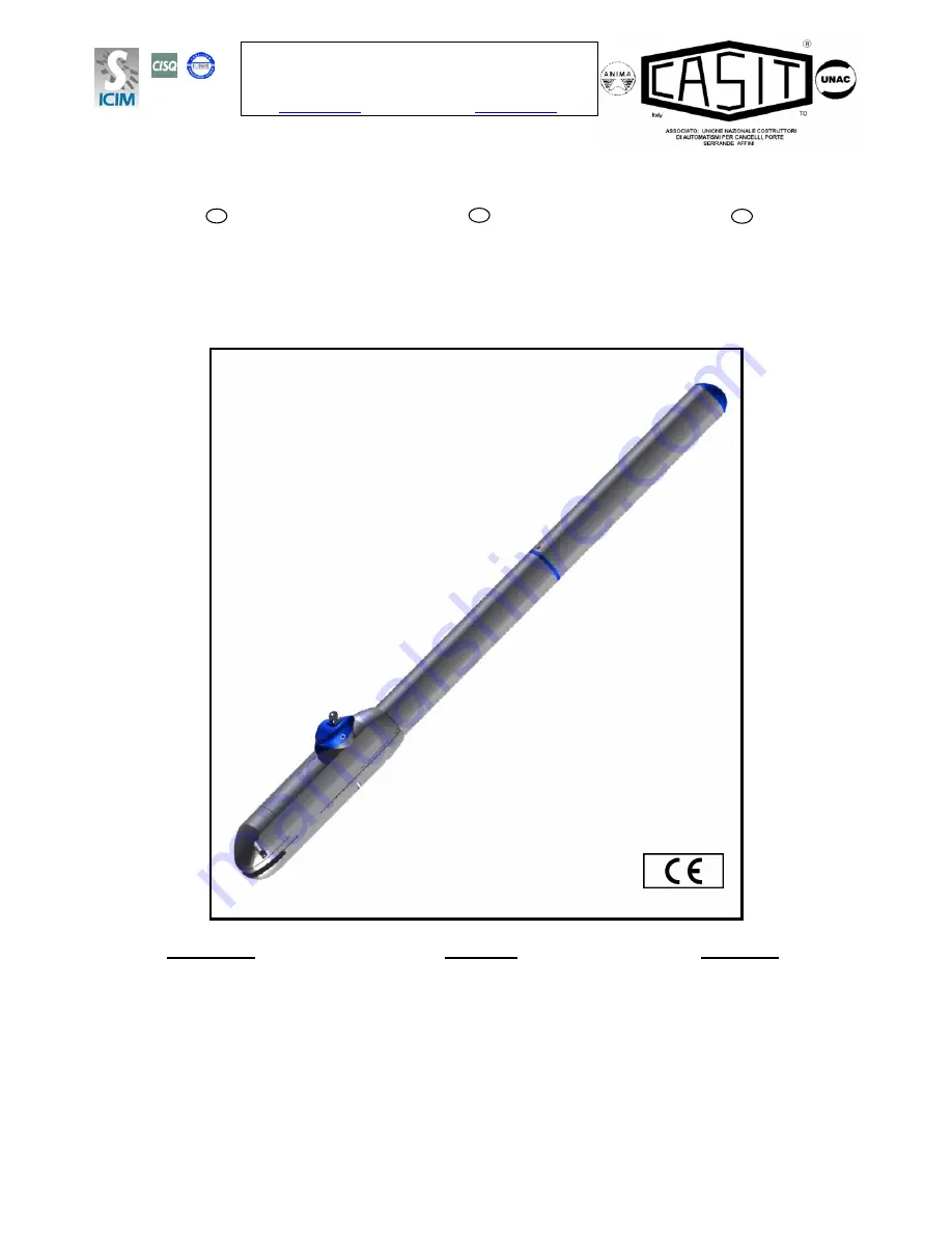 Casit TORINO 06 Installation And Maintenance Manual Download Page 1