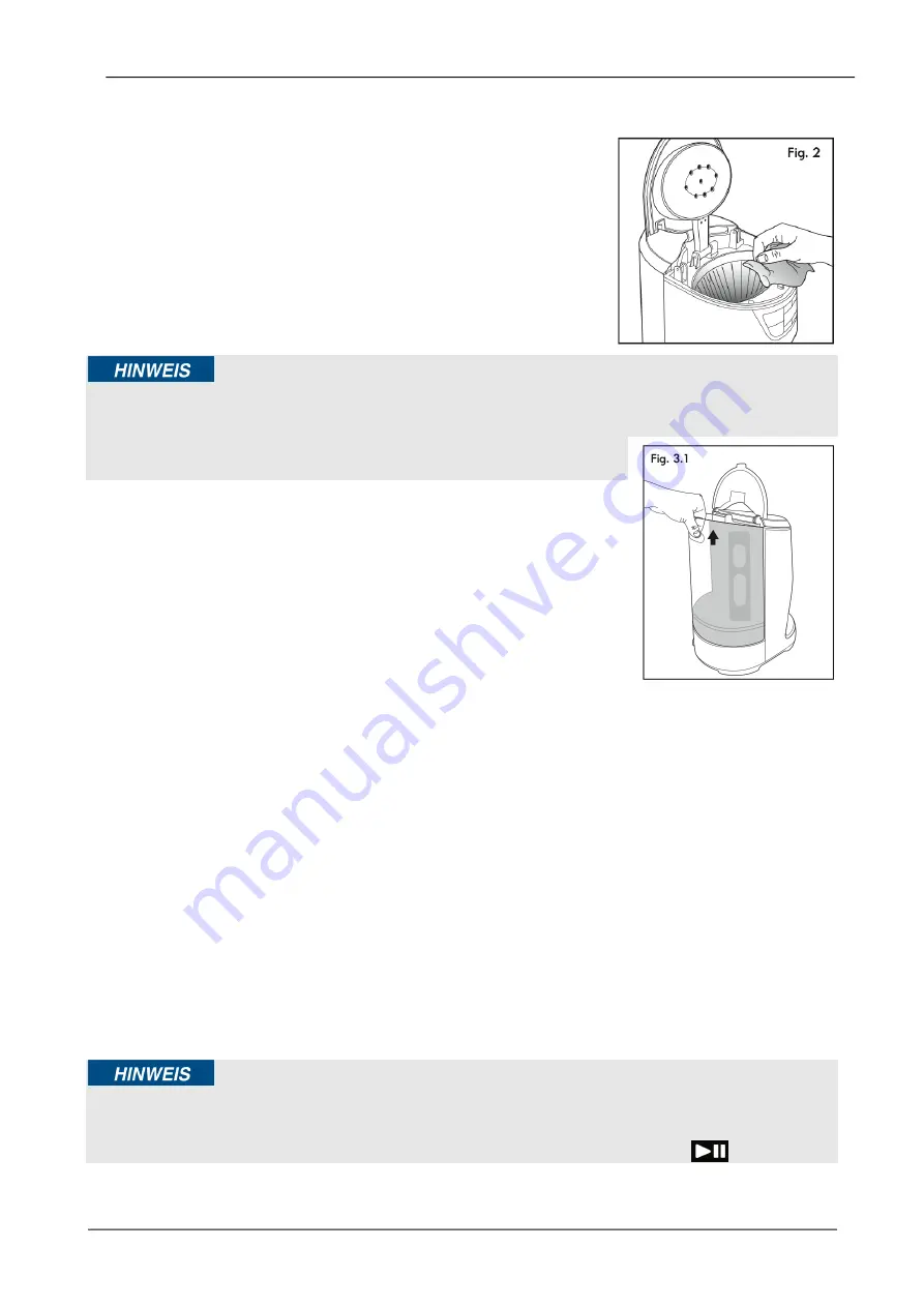 CASO DESIGN NOVEA C4 Original Operating Manual Download Page 44