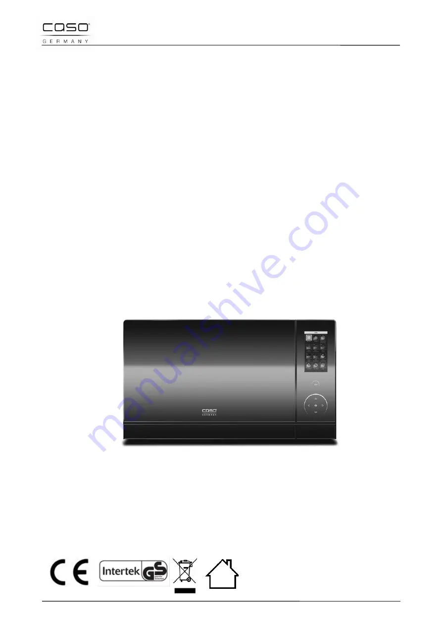 Caso G90W23MSP-WD Original Operating Manual Download Page 90