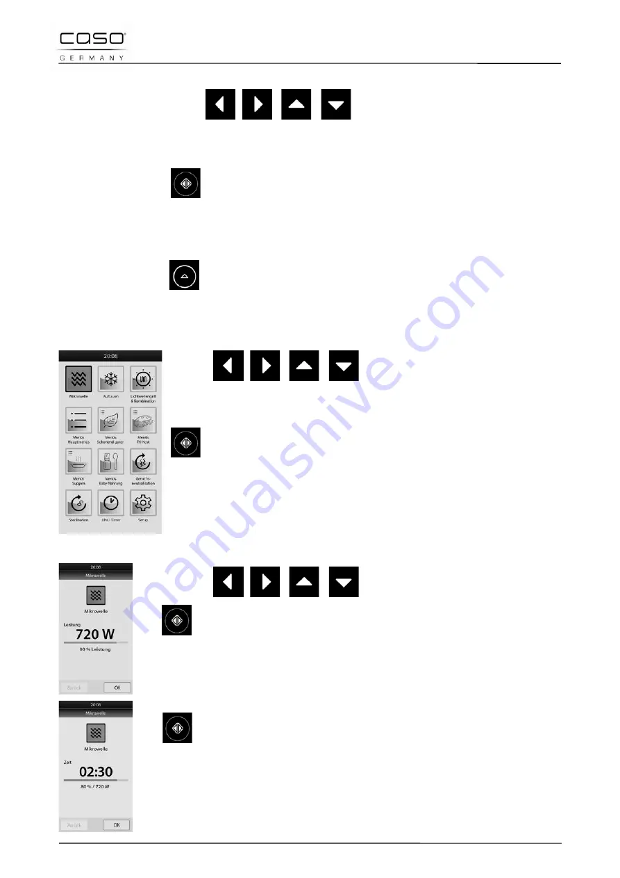 Caso G90W23MSP-WD Original Operating Manual Download Page 109