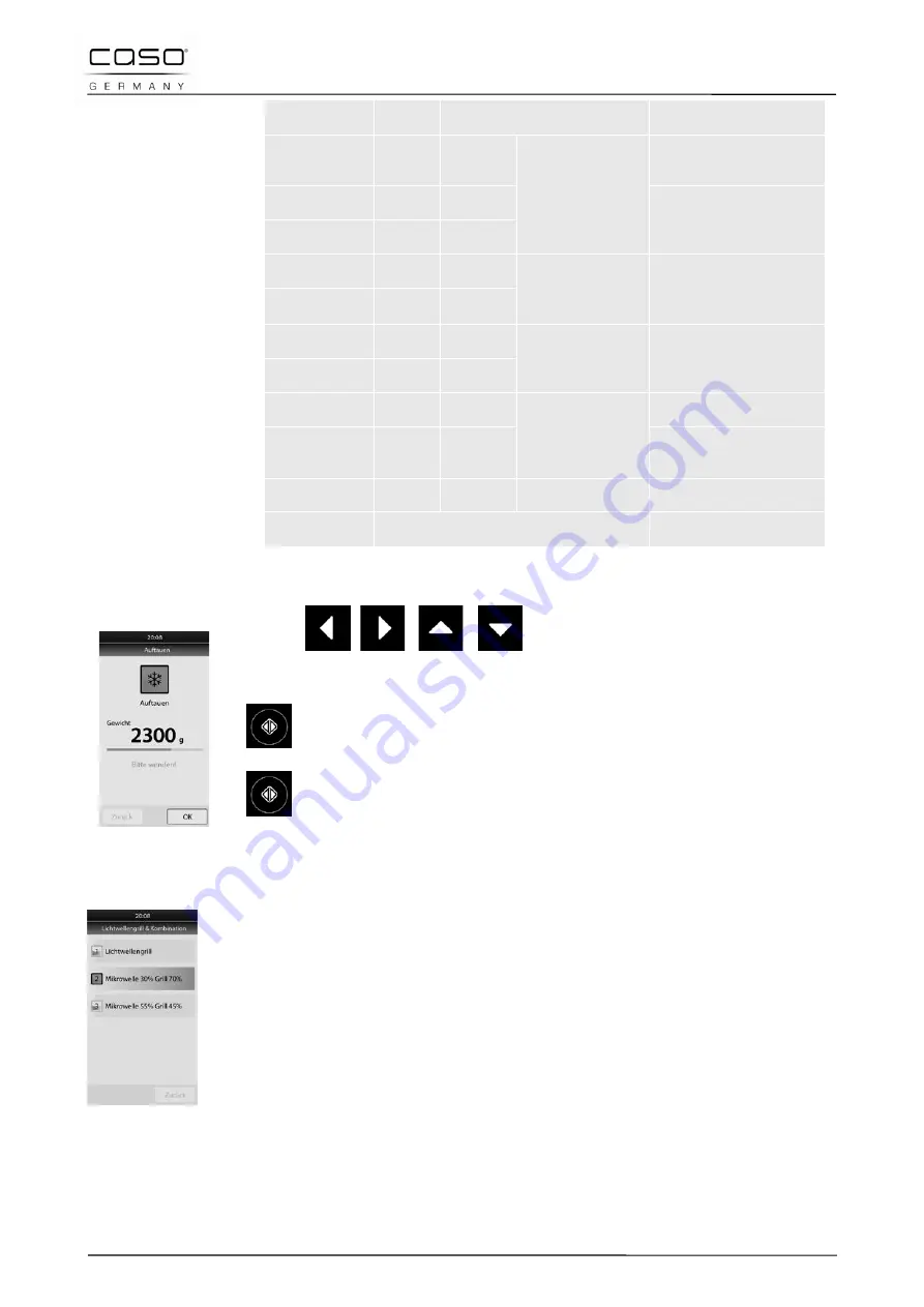 Caso G90W23MSP-WD Original Operating Manual Download Page 110