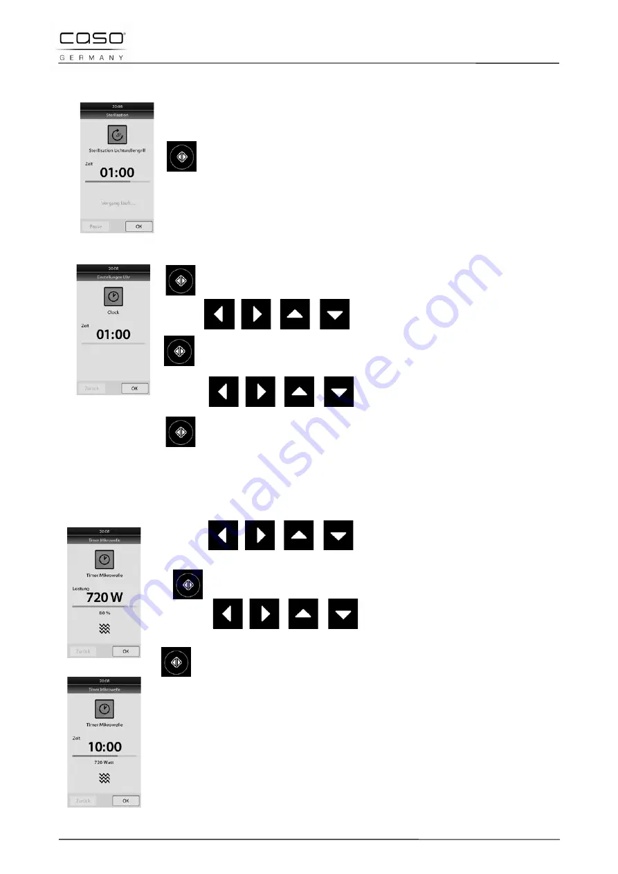 Caso G90W23MSP-WD Original Operating Manual Download Page 118