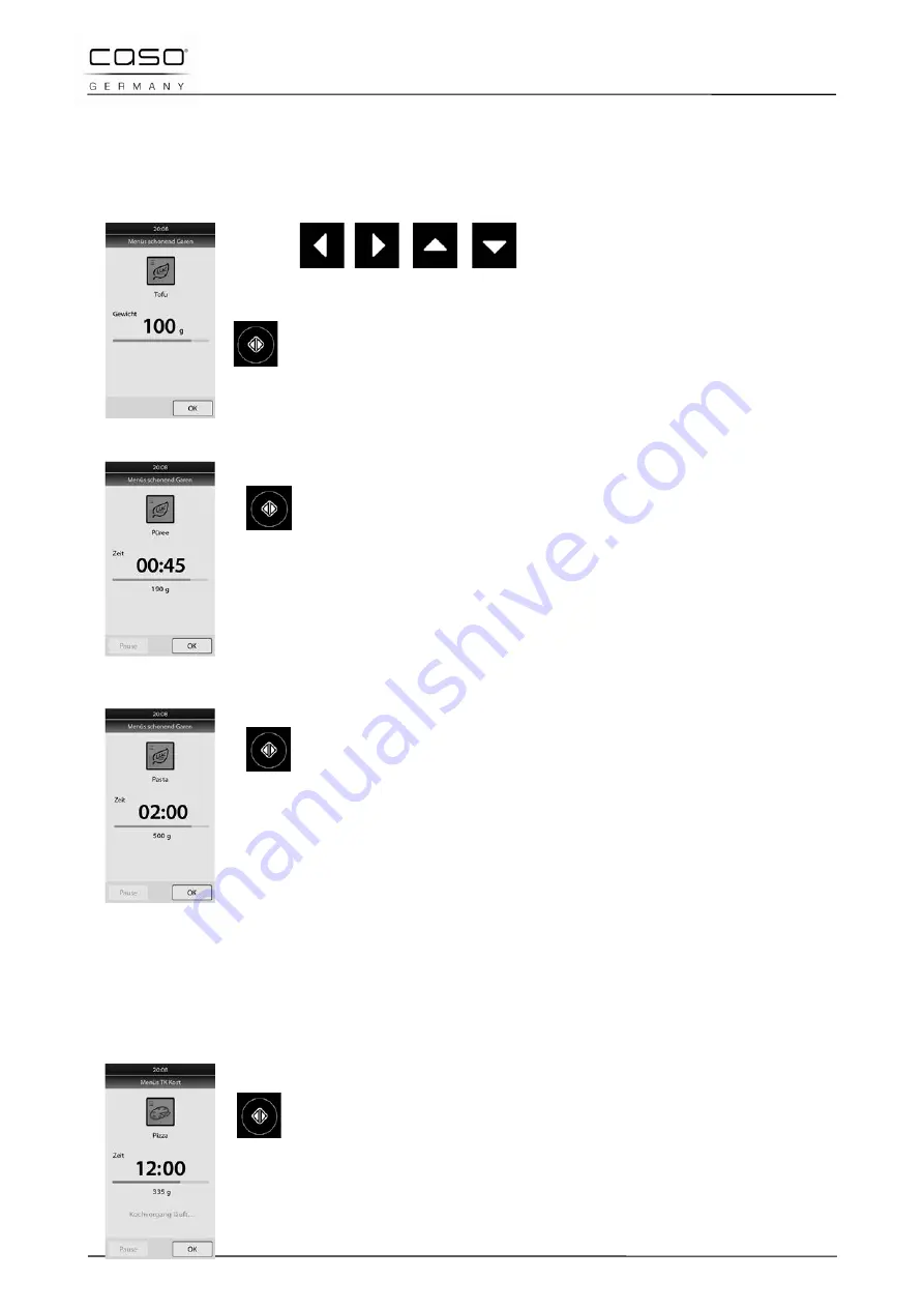 Caso G90W23MSP-WD Original Operating Manual Download Page 152