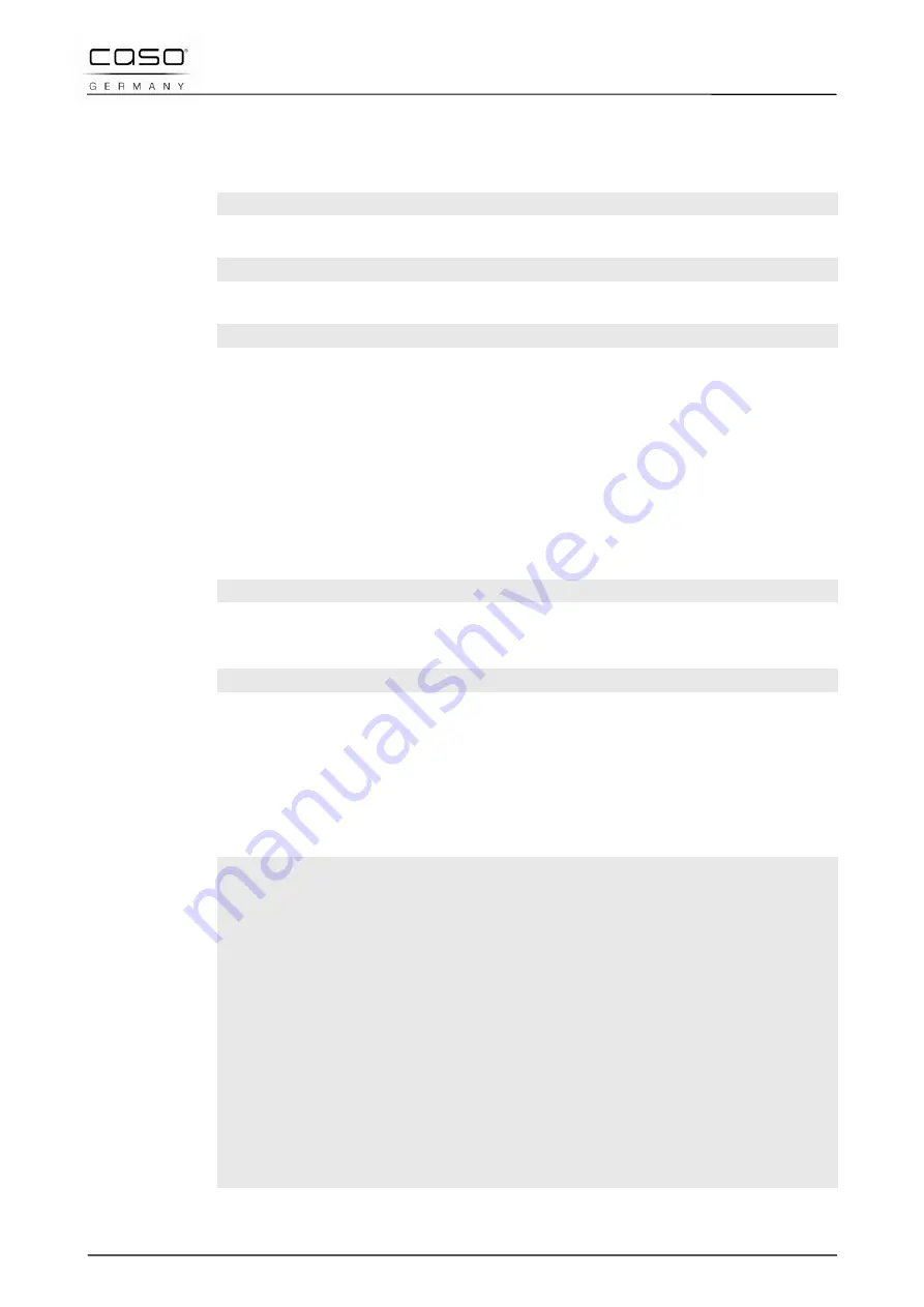 Caso MG 20 Menu Original Operating Manual Download Page 86