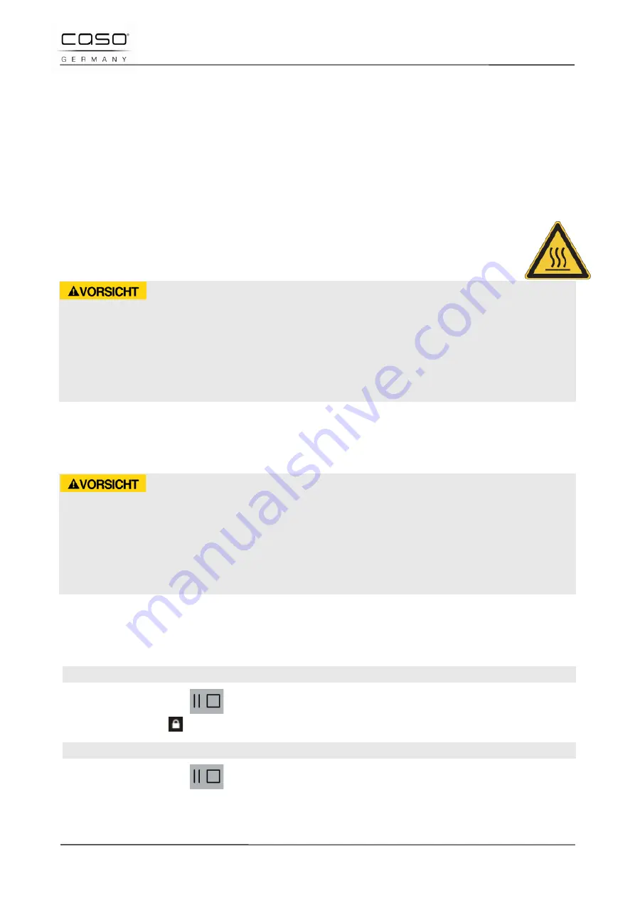 Caso TMCG25 Chef Touch Original Operating Manual Download Page 27