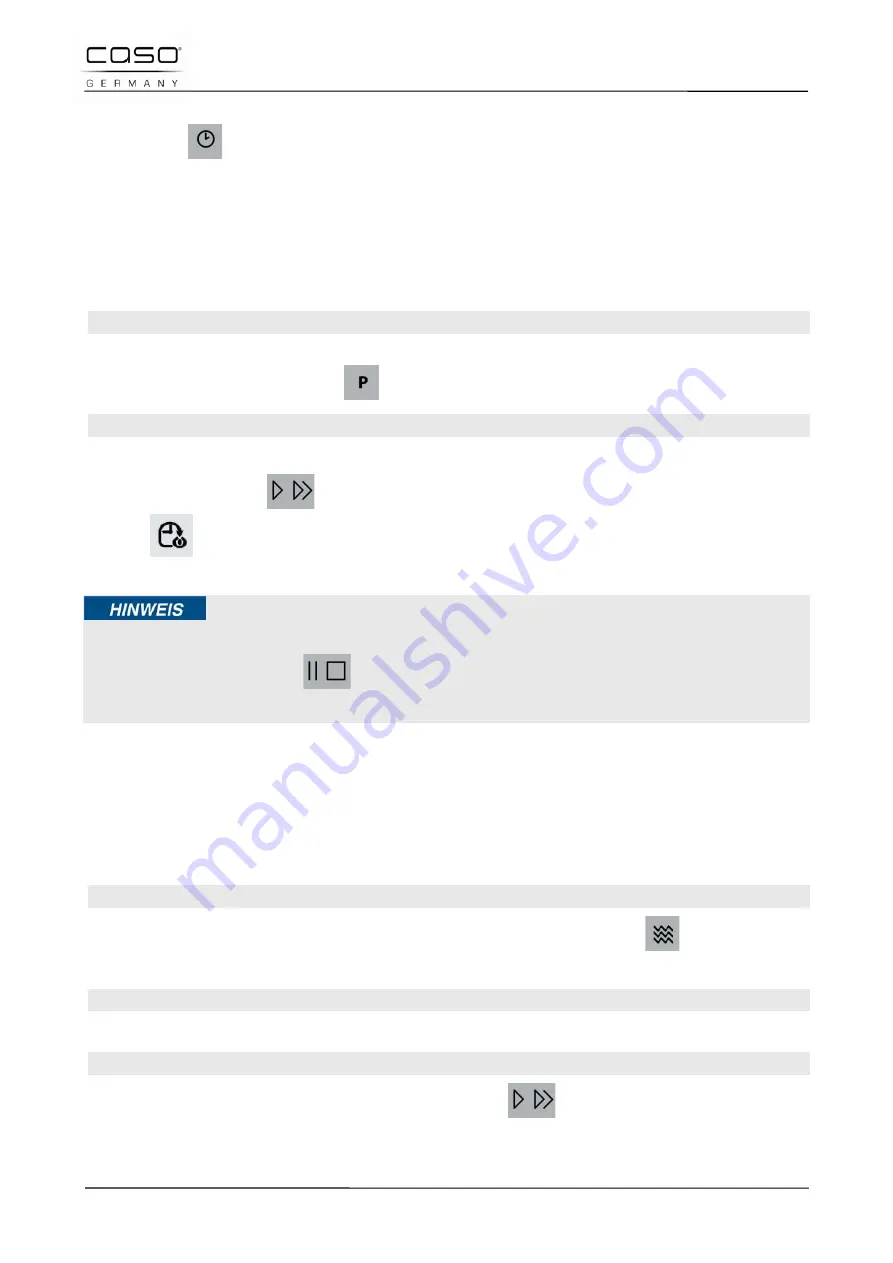 Caso TMCG25 Chef Touch Original Operating Manual Download Page 32