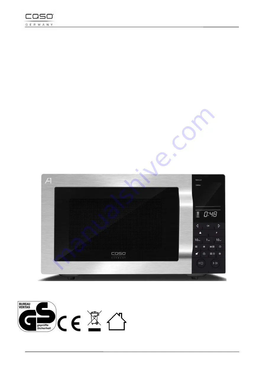 Caso TMCG25 Chef Touch Original Operating Manual Download Page 45