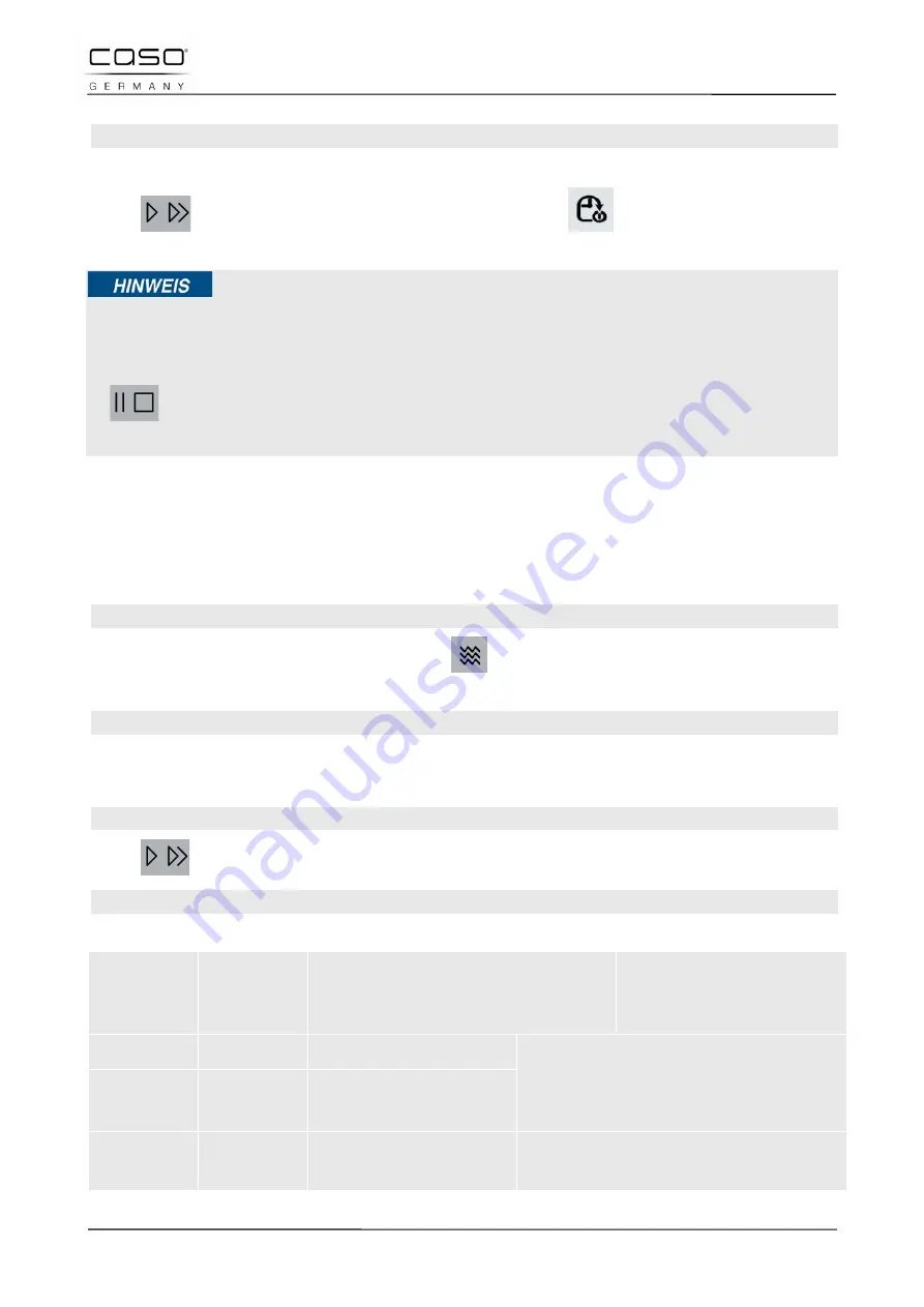 Caso TMCG25 Chef Touch Original Operating Manual Download Page 63