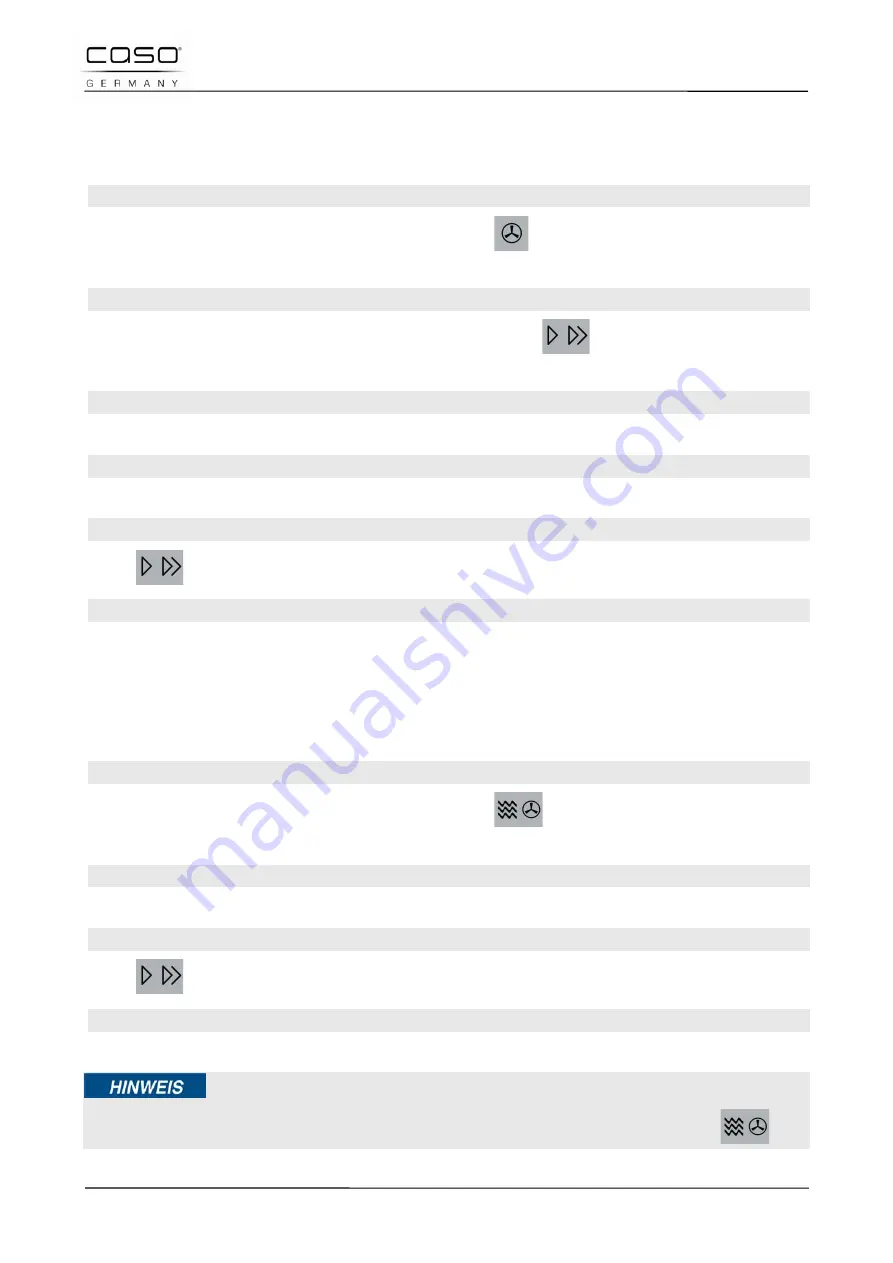 Caso TMCG25 Chef Touch Original Operating Manual Download Page 66