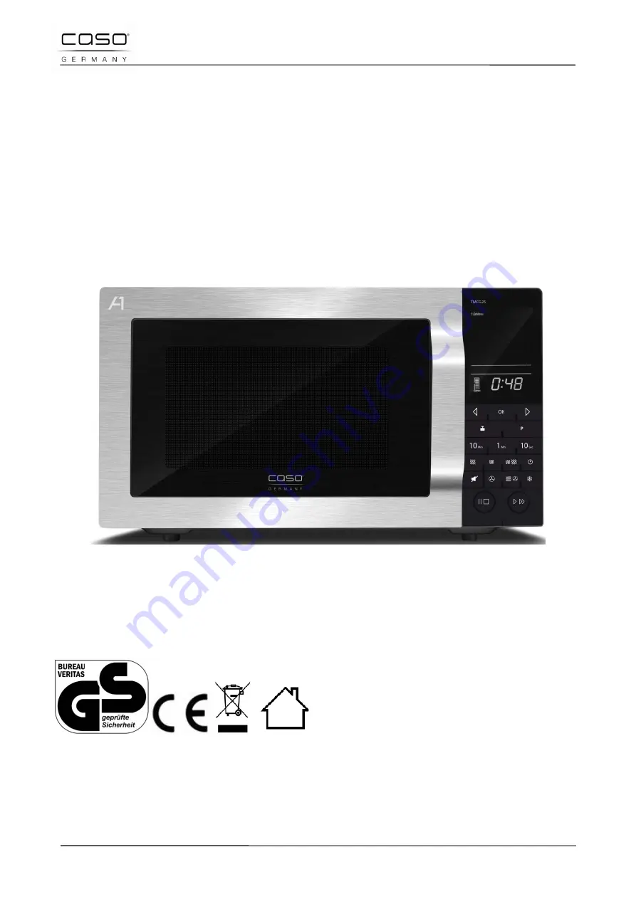 Caso TMCG25 Chef Touch Original Operating Manual Download Page 75