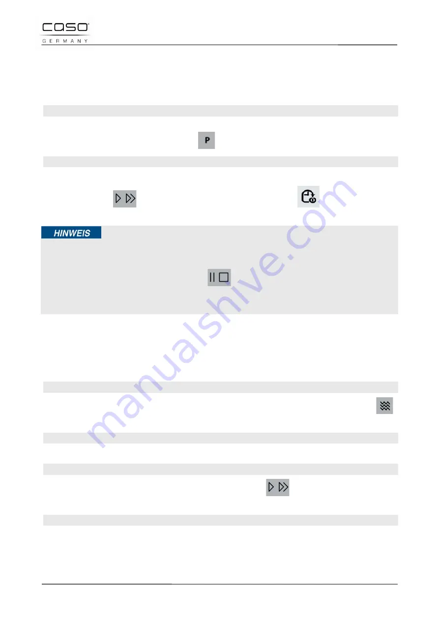 Caso TMCG25 Chef Touch Original Operating Manual Download Page 94