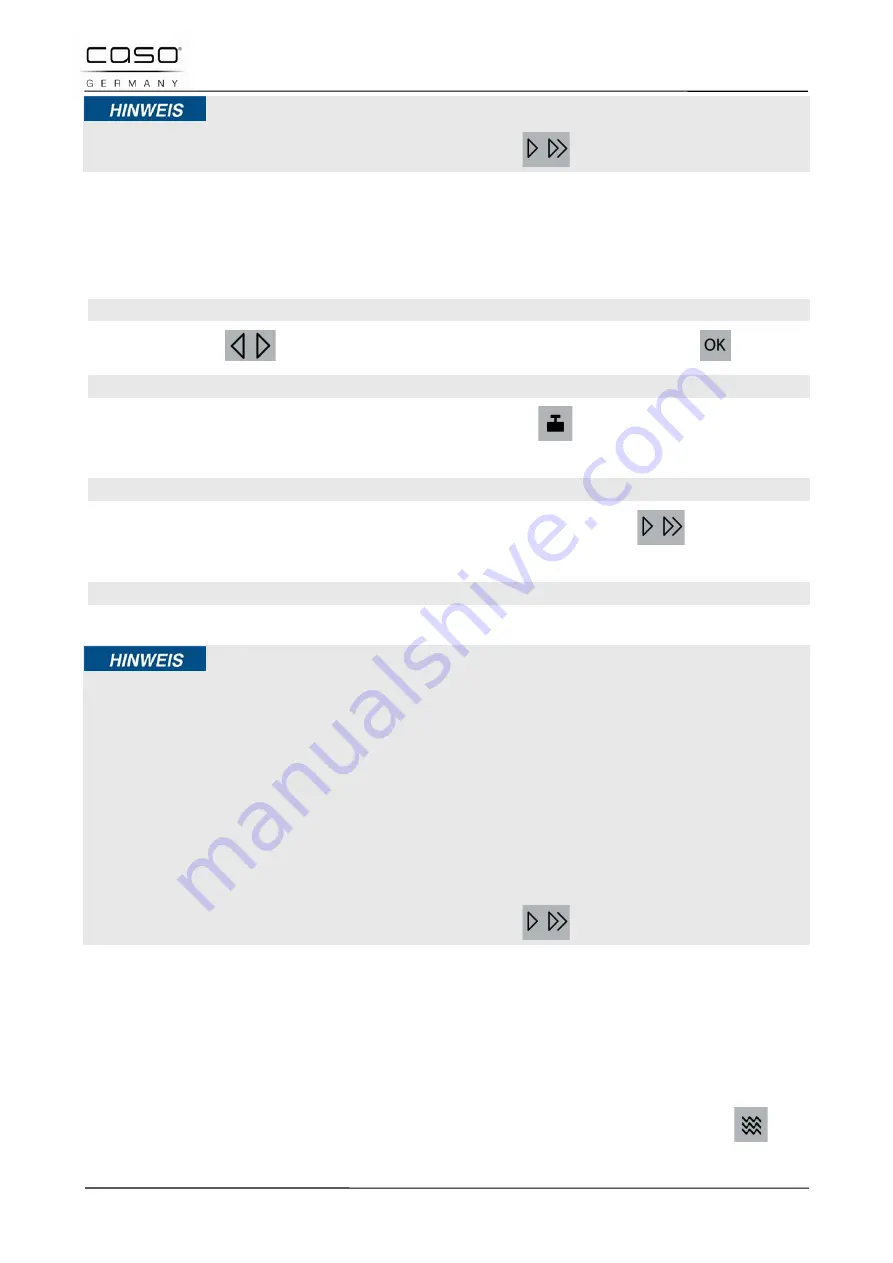 Caso TMCG25 Chef Touch Original Operating Manual Download Page 100