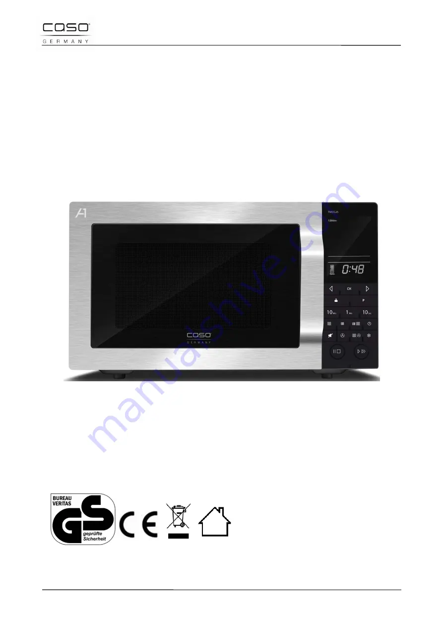 Caso TMCG25 Chef Touch Original Operating Manual Download Page 138