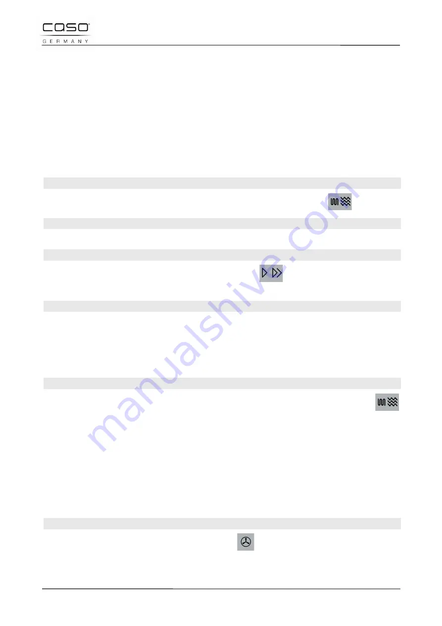 Caso TMCG25 Chef Touch Original Operating Manual Download Page 158