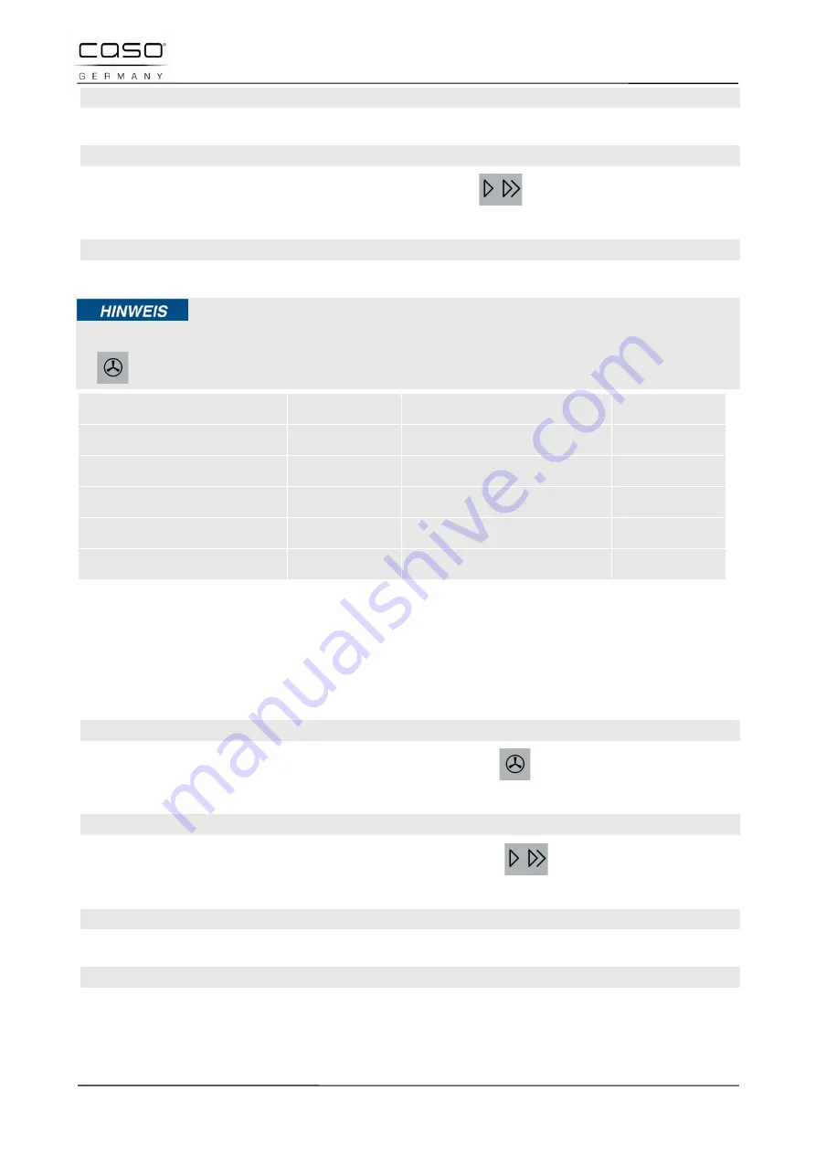 Caso TMCG25 Chef Touch Original Operating Manual Download Page 159