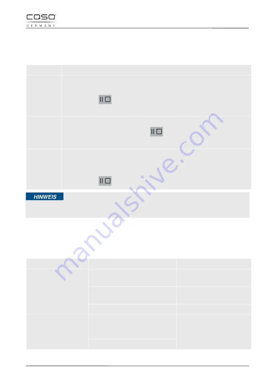 Caso TMCG25 Chef Touch Original Operating Manual Download Page 167