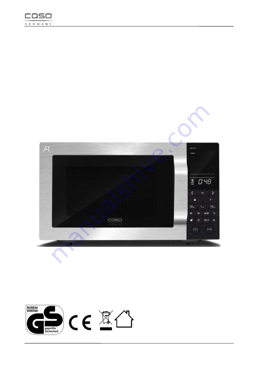 Caso TMCG25 Chef Touch Original Operating Manual Download Page 169