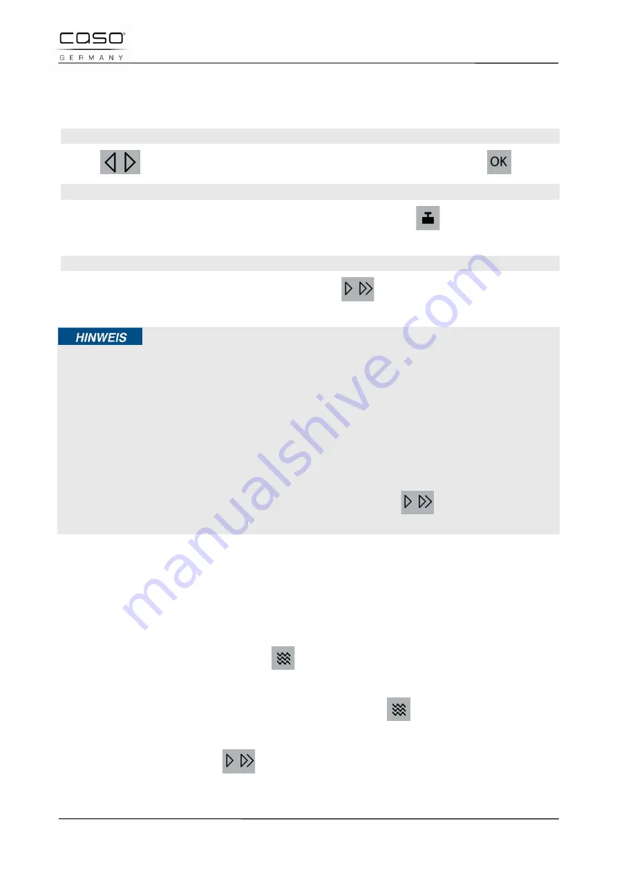 Caso TMCG25 Chef Touch Original Operating Manual Download Page 193