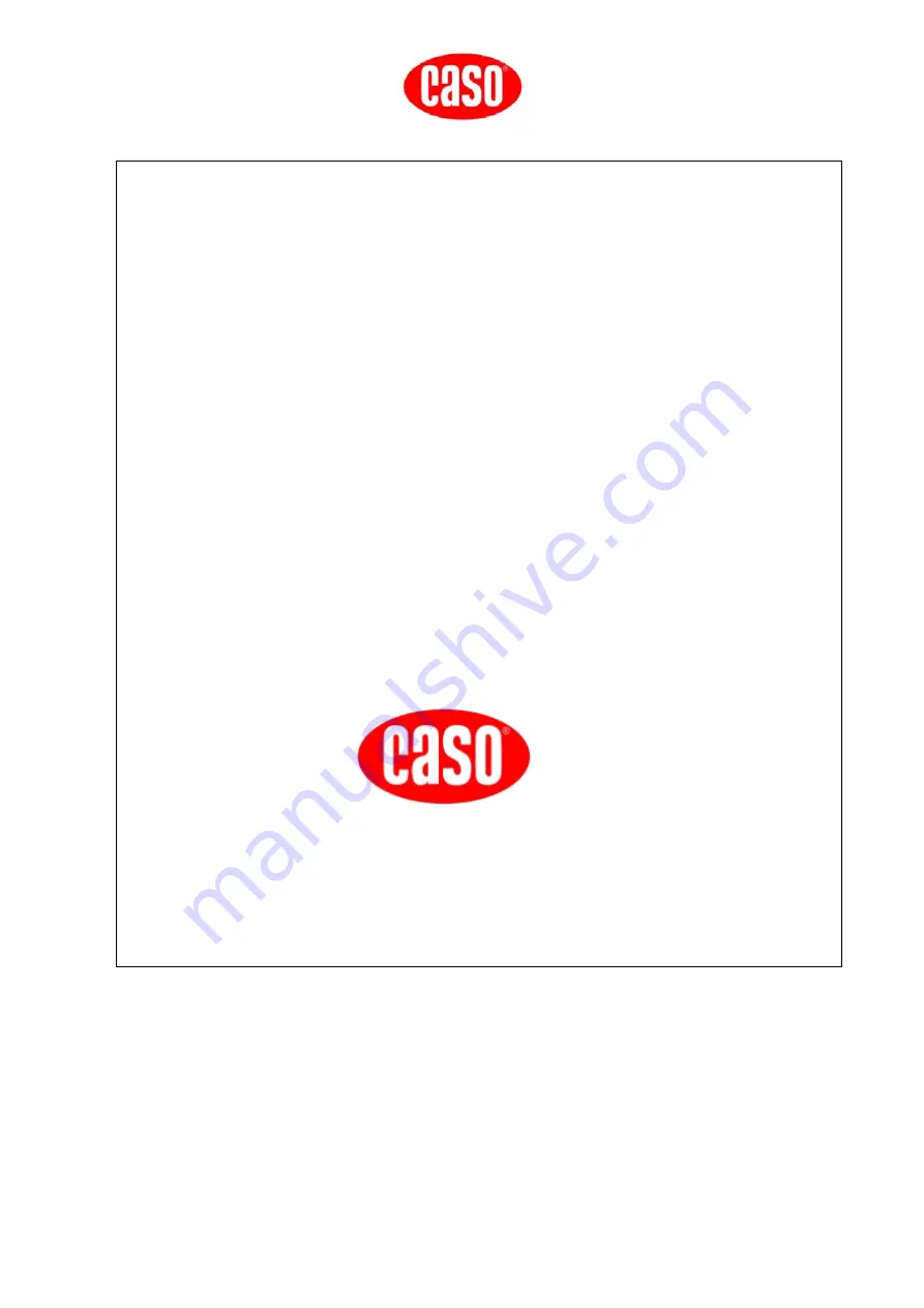 Caso VC33 Operating Instructions Manual Download Page 15