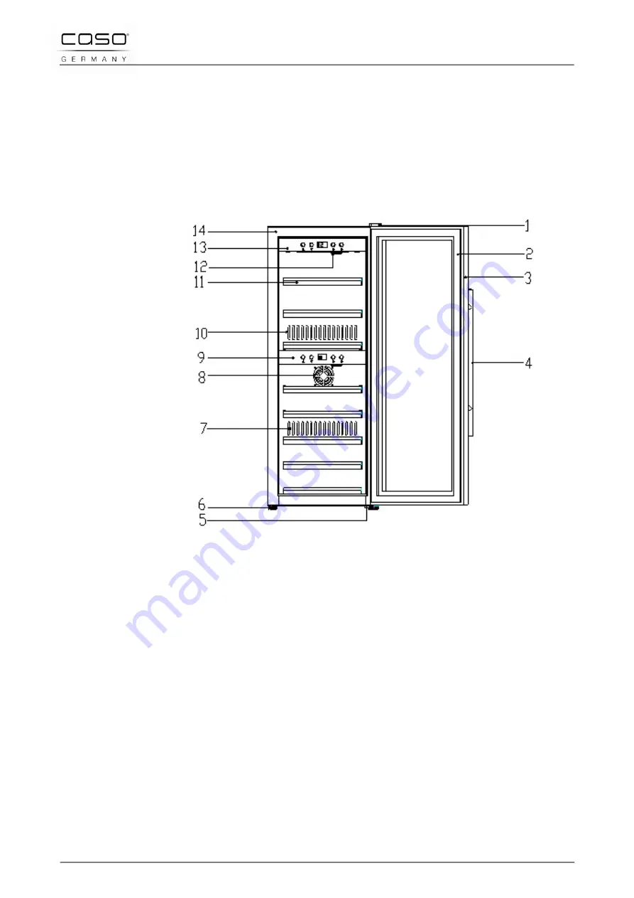 Caso winemaster 66 Manual Download Page 63