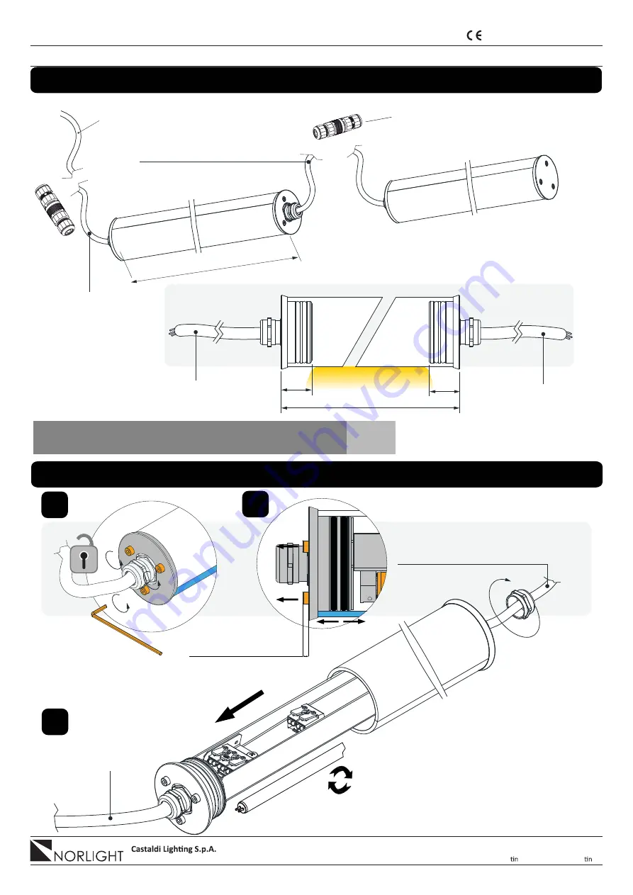 Castaldi Lighting CHIARO 60 T5 Installation And Maintenance Sheet Download Page 2