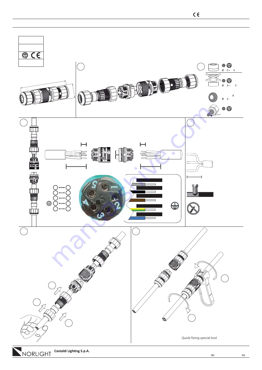 Castaldi Lighting CHIARO 60 T5 Installation And Maintenance Sheet Download Page 12