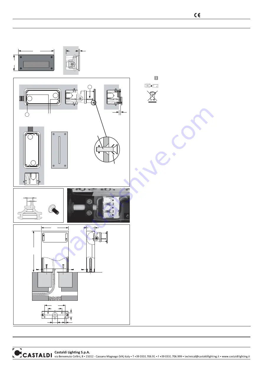 Castaldi Lighting D51/0 thor Installation And Maintenance Sheet Download Page 1