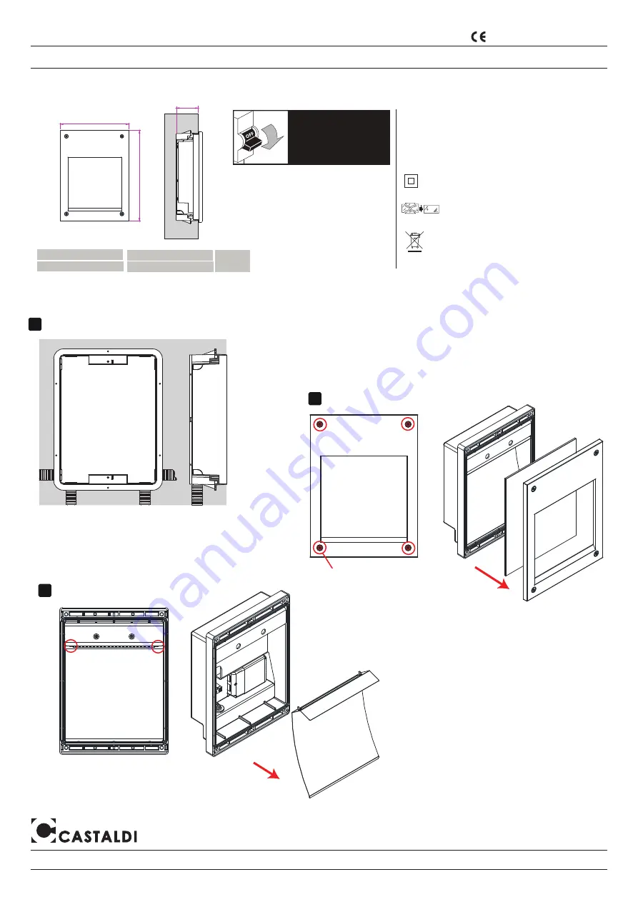 Castaldi Lighting D51/3-EL83 Installation And Maintenance Sheet Download Page 1