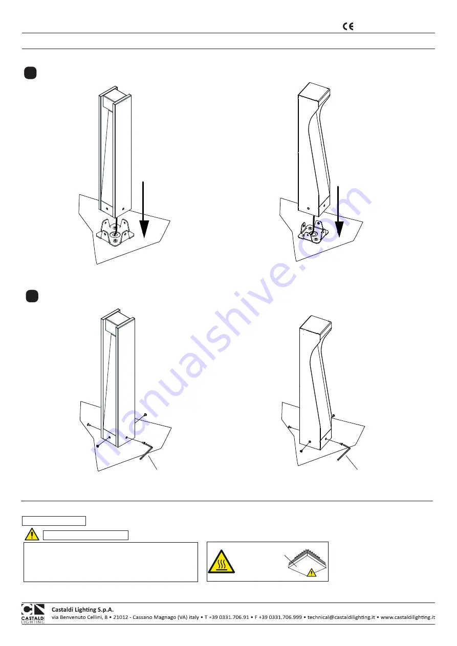 Castaldi Lighting Plano 2801 Installation And Maintenance Sheet Download Page 8