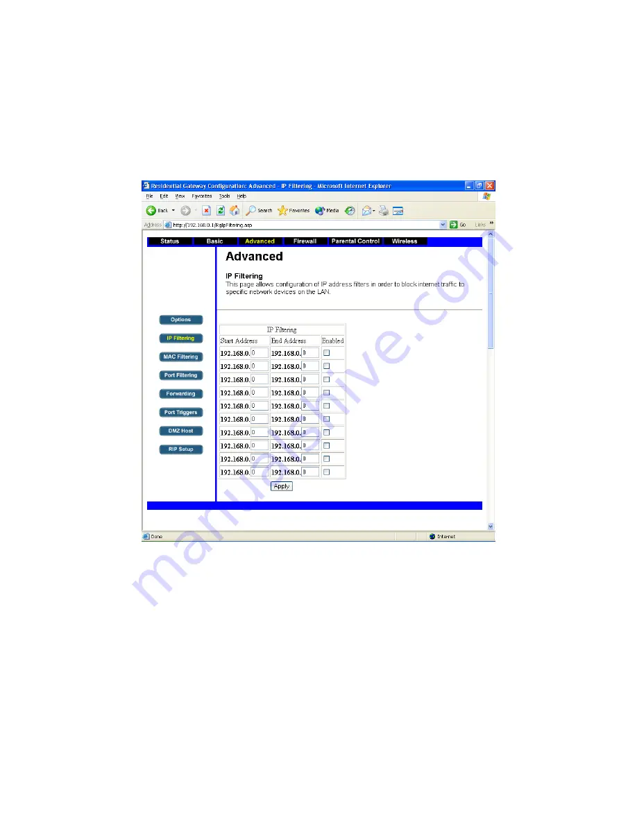 CastleNet CBW500 User Manual Download Page 17