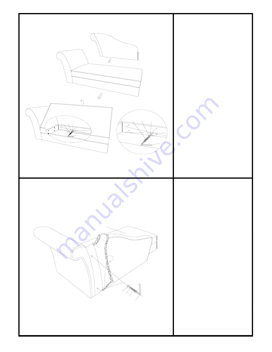 Castleton ZH1292 STORAGE LOUNGE Assembly Instructions Download Page 4