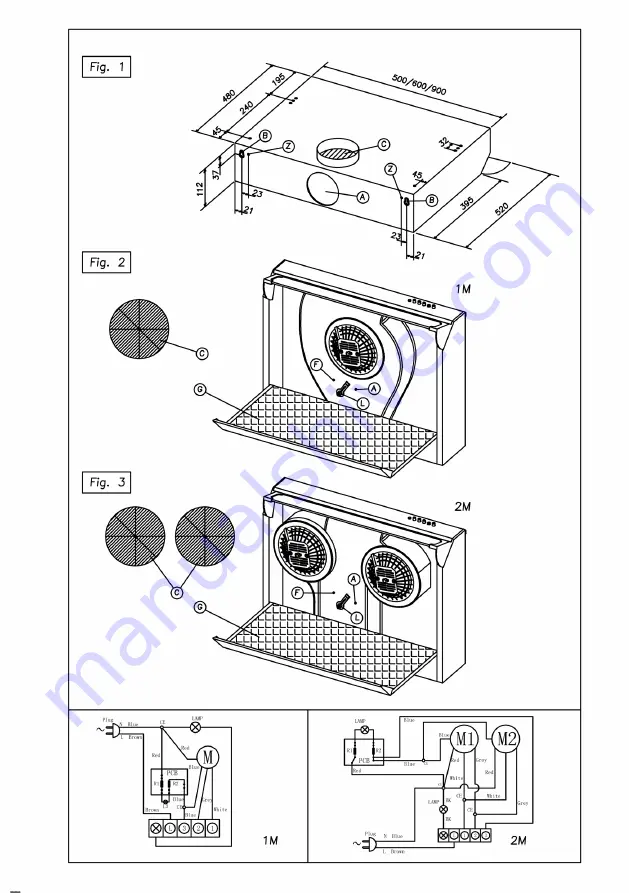 Cata F2060W Instructions For Installation, Maintenance And Use Download Page 3