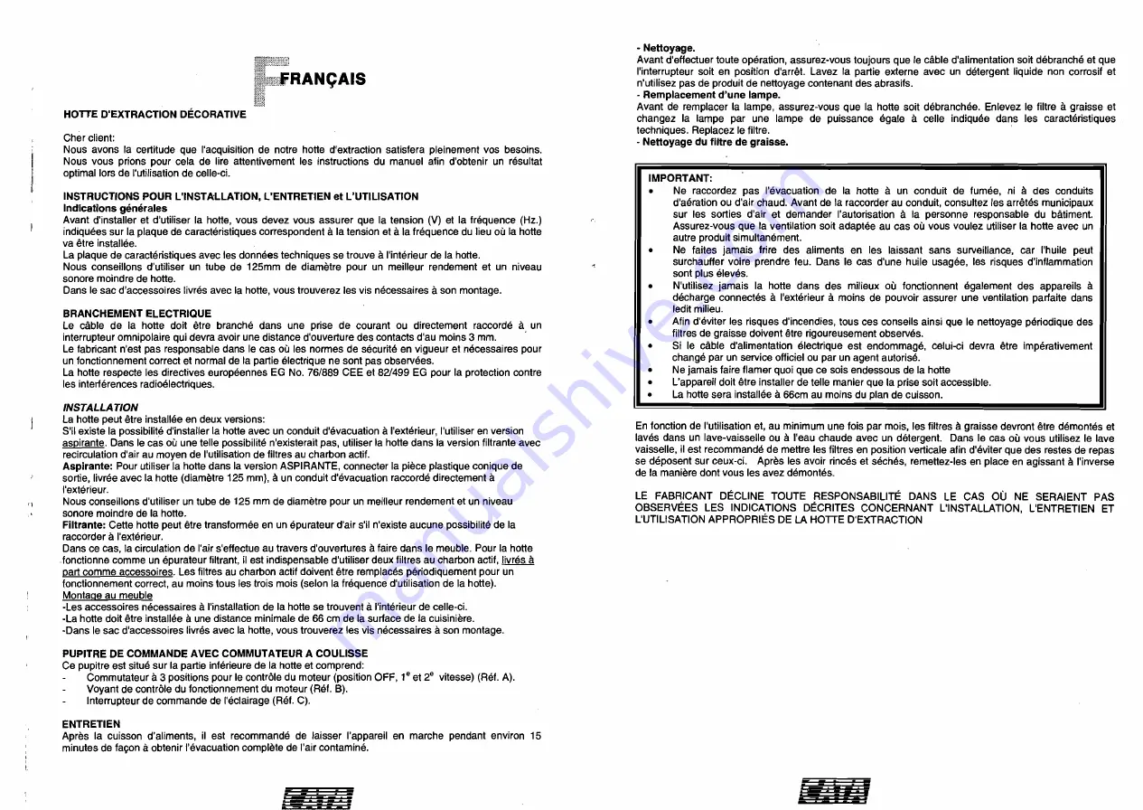 Cata G-45 Use And Handling Instructions Download Page 5