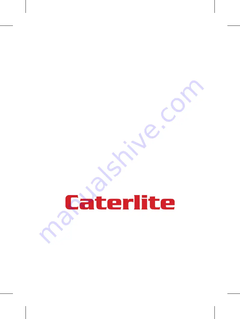 Caterlite DF824 Instruction Manual Download Page 8