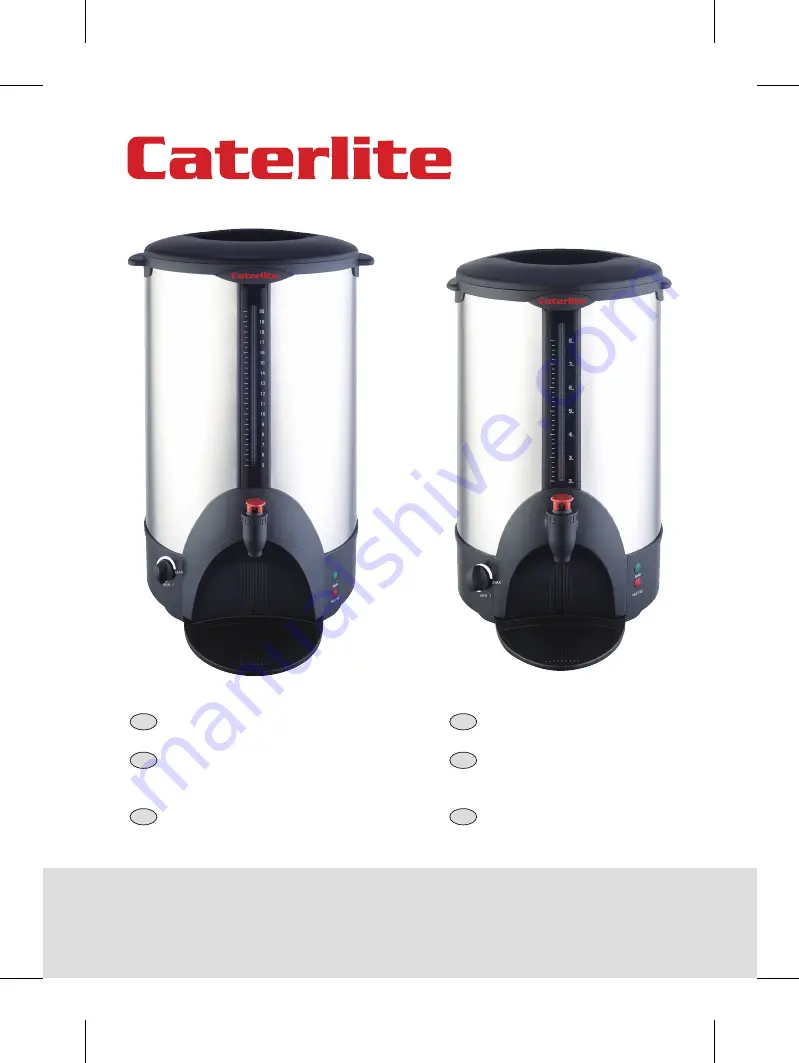 Caterlite J709 Instruction Manual Download Page 1