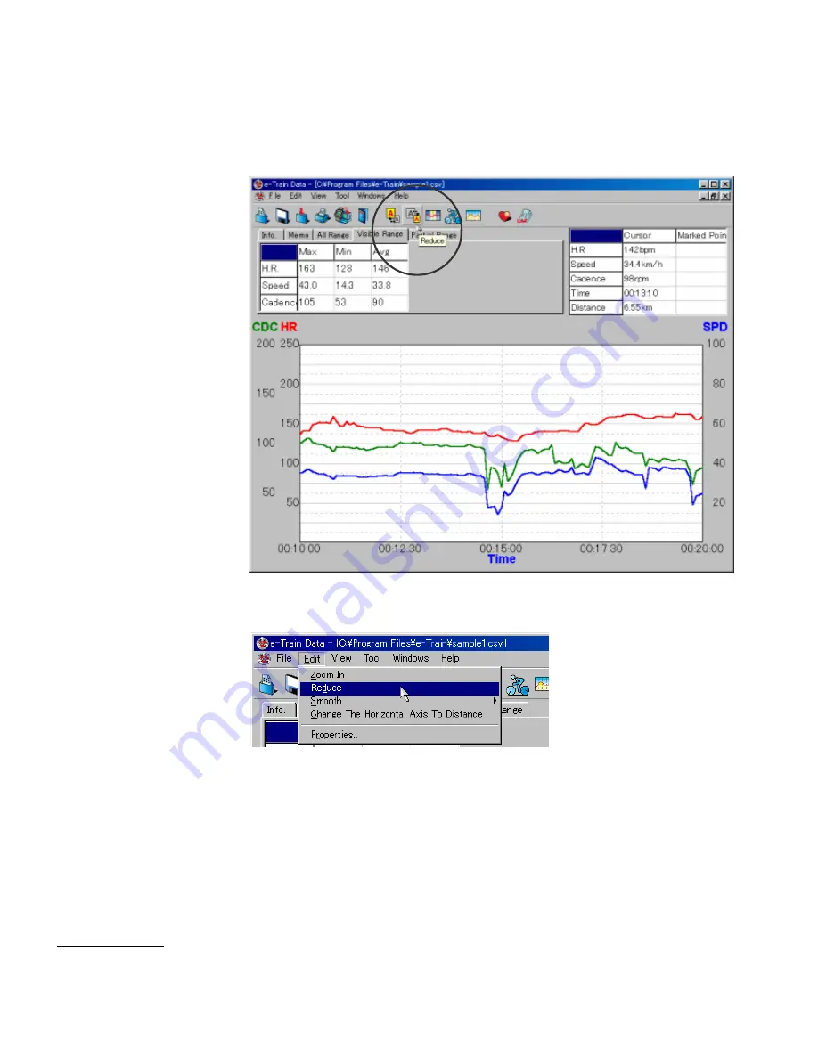 Cateye E-TRAIN DATA Instruction Manual Download Page 20