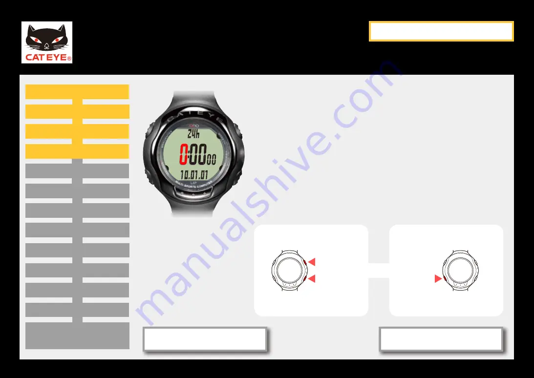 Cateye MSC-CY200 Quick Start Manual Download Page 10