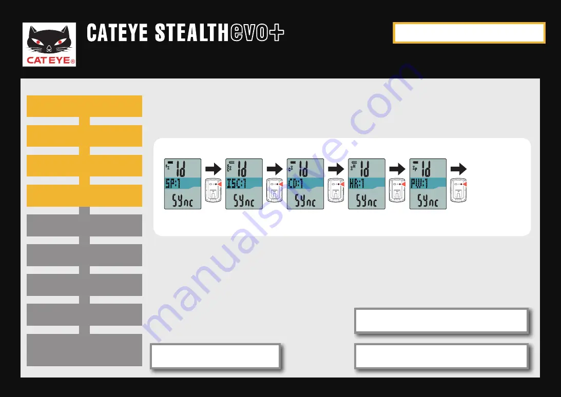 Cateye Stealth EVO+ CC-GL51 Quick Start Manual Download Page 20