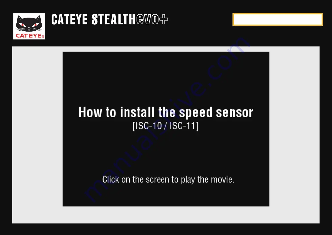 Cateye Stealth EVO+ CC-GL51 Quick Start Manual Download Page 40