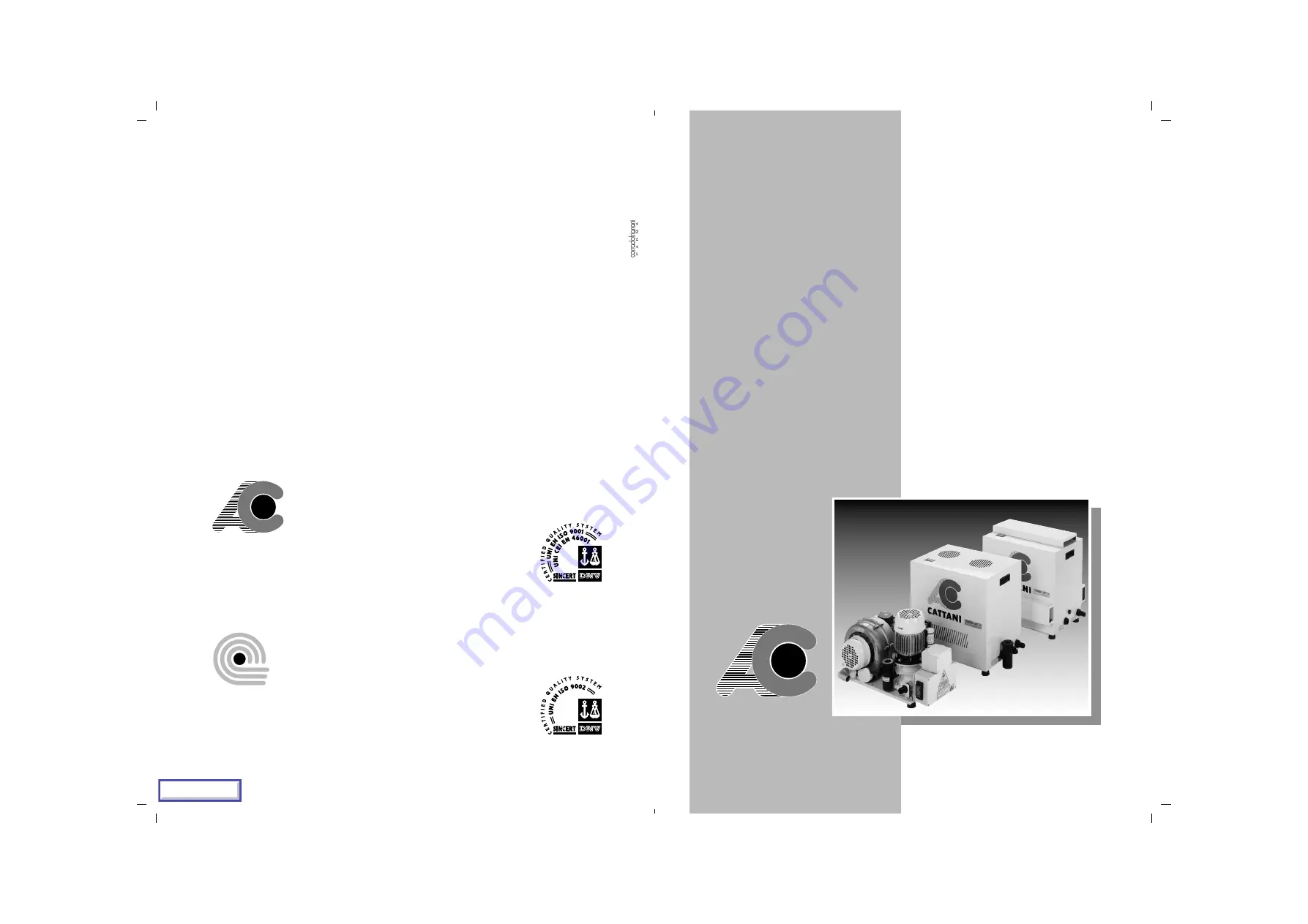 Cattani TURBO-FLUX modular Скачать руководство пользователя страница 61