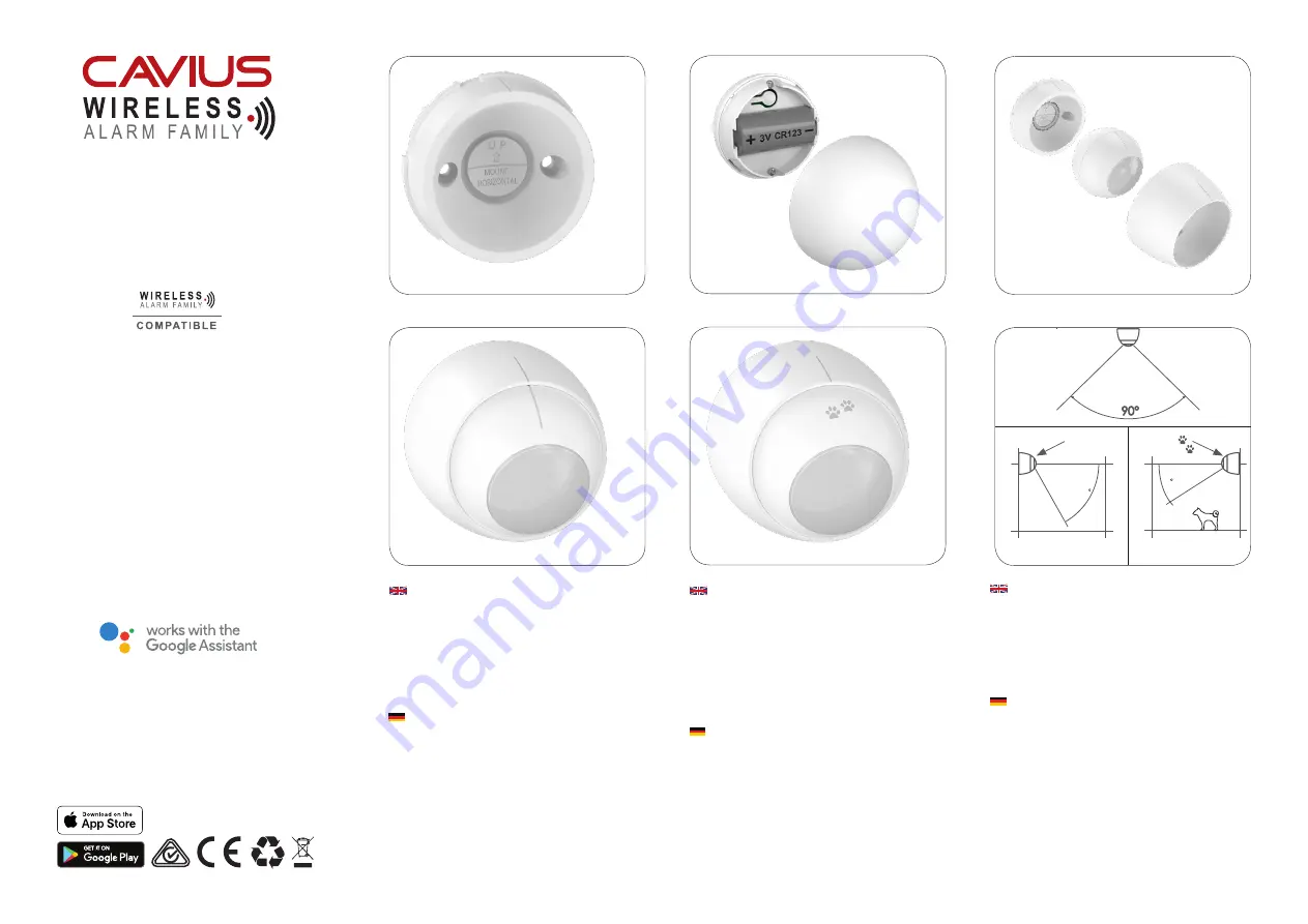 Cavius 6005-001 Quick Start Manual Download Page 1