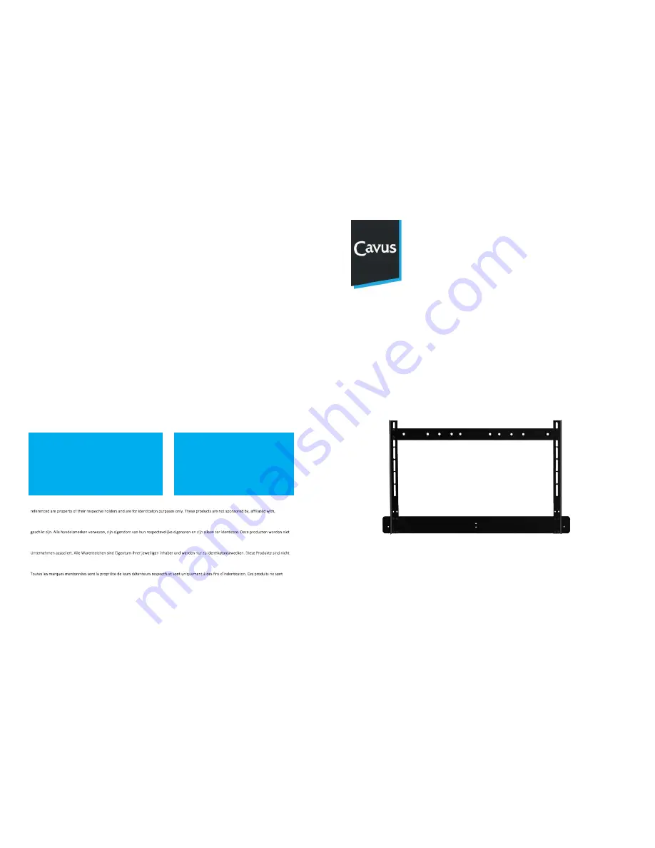 Cavus SNPBF Mounting Instructions Download Page 1