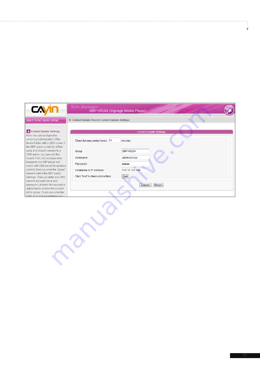 Cayin SMP-WEB3 User Manual Download Page 39