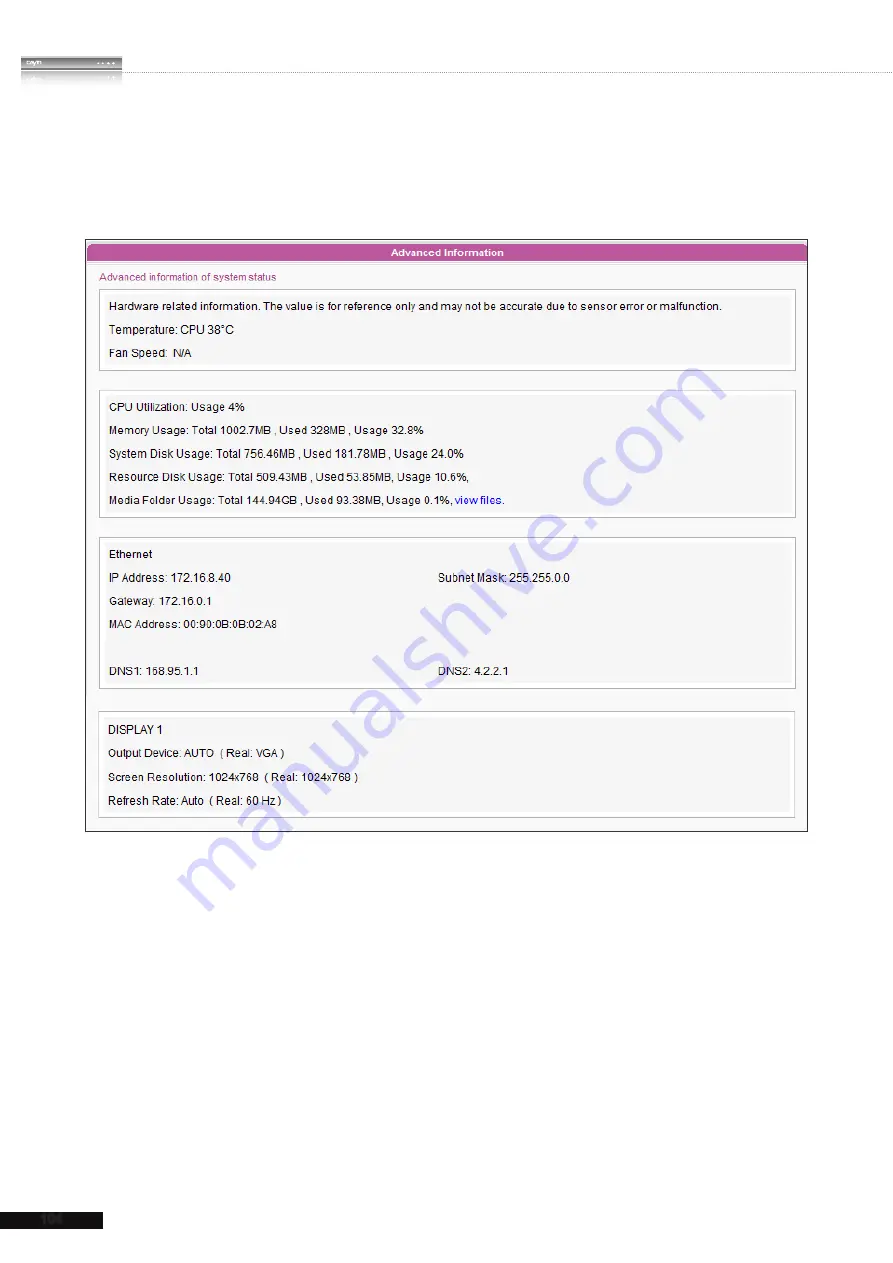 Cayin SMP-WEB3 User Manual Download Page 112