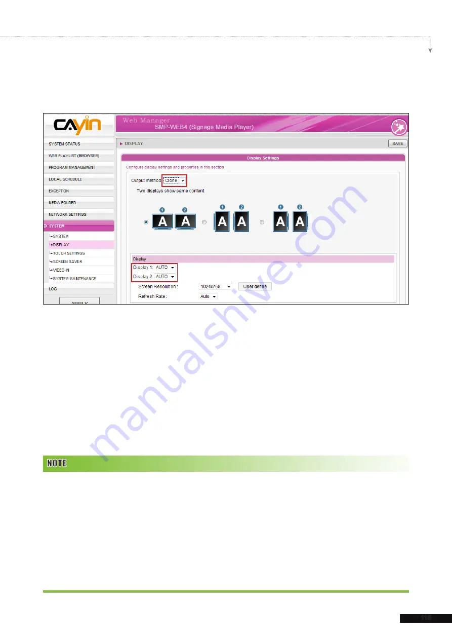 Cayin SMP-WEB3 User Manual Download Page 123