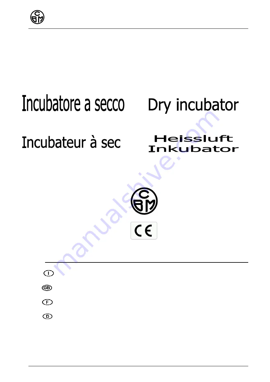 CBM PANACEA ELETTRONICA 2429/V Скачать руководство пользователя страница 1